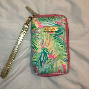 NWOT Lilly Pulitzer Tiki Palm Wristlet